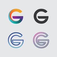 G logo identity design and G icon stock image graphic icon identity vector