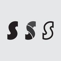 S logo design and S set icon stock image graphic icon identity vector
