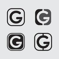 G logo design and icon stock image graphic icon identity vector
