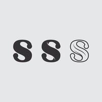 S logo set and S icon stock image icon identity vector