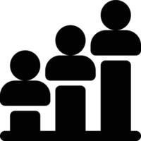 Growth, Increase, Customer Growth Glyph Solid Icon vector