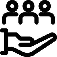 Customer Services, Services, CRM Outline Icon vector