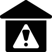 Warning, Under Construction, Construction Warning Glyph Solid Icon vector