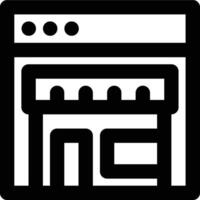 Web Online Store, Online Shop, Ecommerce Outline Icon vector