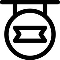 Signboard, Billboard, Banner Outline Icon vector