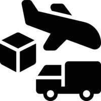 Freight, Freight Forwarder, Freight Forwarding Glyph Solid Icon vector