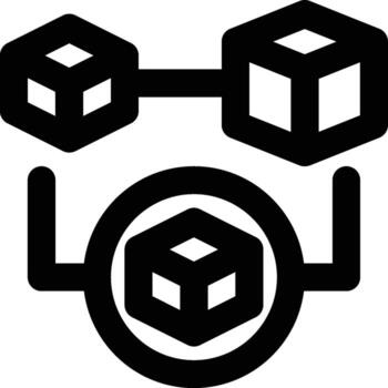 Decoupling Stock, Decoupling Inventory, Intermediate Stock Outline Icon vector