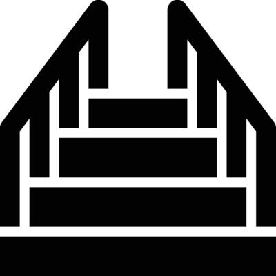 Stairway, Stairs, Steps Glyph Solid Icon