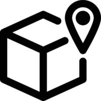 Product Location, Product Tracking, Product Outline Icon vector