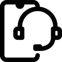CRM Application, CRM, Mobile Outline Icon vector