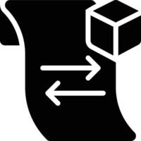 Transaction, Receipt, Product Transaction Glyph Solid Icon vector