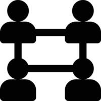 Collaborative, Collaboration, Relation Glyph Solid Icon vector