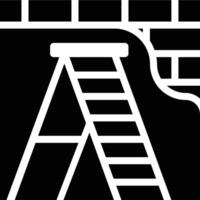 Ladder, Stairs, Steps Glyph Solid Icon vector