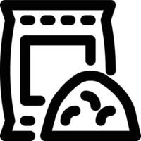 Cement, Materials, Building Material Outline Icon vector