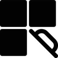 Grout, Tile, Flooring Glyph Solid Icon vector