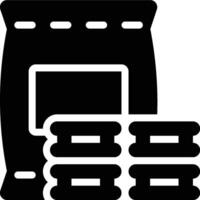 Concrete, Cement, Composite Glyph Solid Icon vector