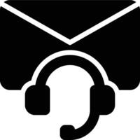 Email, Mail, CRM Glyph Solid Icon vector