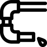 Plumbing, Pipe, Drain Pipe Outline vector