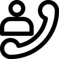 Customer Service, Contact Person, Call Center Outline Icon vector