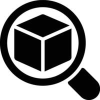 Product Tracking, Product Analysis, Inventory Tracking Glyph Solid Icon vector