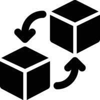 Stock Rotation, Product Replacement, Restock Glyph Solid Icon vector