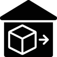 Product Out, Exit Product, Export Product Glyph Solid Icon vector