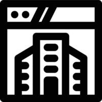 Company Website, Website, Company Profile Outline Icon vector