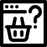 Web Marketplace, FAQ, Help Outline Icon vector