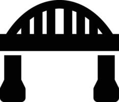 Bridge, Architecture, Construction Glyph Solid Icon vector