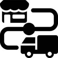 Supply Chain, Distribution Glyph Solid Icon vector