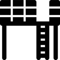 Mezzanine, Floor, Architecture Glyph Solid Icon vector