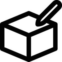 Input Product, Edit Product, Entry Product Outline Icon vector