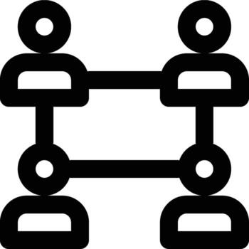 Collaborative, Collaboration, Relation Outline Icon vector