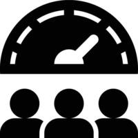 Dashboard, Data Visualization, Customer Glyph Solid Icon vector