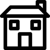House, Building, Home Outline Icon vector