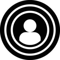 Target Audience, Potential Customer, Target Glyph Solid Icon vector
