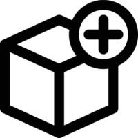 Add Product, Add, Product Outline Icon vector