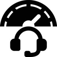 CRM Dashboard, CRM, Dashboard Glyph Solid Icon vector