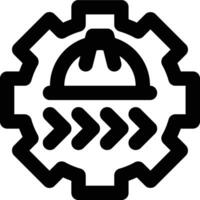 Work in Progress, WIP, Working Outline Icon vector