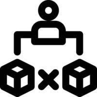 Independent Demand, Demand, Supply Chain Outline Icon vector