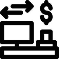 Point of Sales, Point of Purchase, POS Outline Icon vector