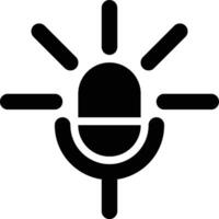 On Air, Broadcasting, Live Glyph Solid Icon vector