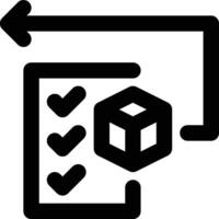 Back Ordering, Back Order, Return Order Outline Icon vector