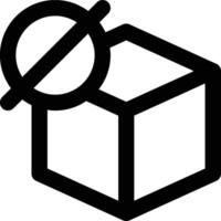 Zero Inventories, Zero Inventory, Zero Product Outline Icon vector