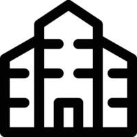 Building, Architecture, Construction Outline Icon vector
