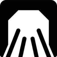 Culvert, Box Culvert, Water Tunnel Glyph Solid Icon vector