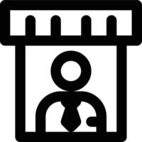 Store Manager, Retail Manager, Manager Outline Icon vector