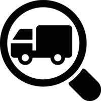 Distribution Tracking, System Tracking, Transportation Glyph Solid Icon vector