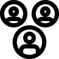 Segment, Segmentation, Demographics Outline Icon vector