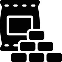 Building Materials, Materials, Construction Glyph Solid Icon vector